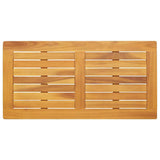 Table Top Oil Natural 90 x 45 x 2 cm Solid Acacia Wood 4108094
