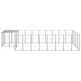 Dog Kennel Silver 10.89 m Steel 3082210