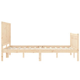 Bed Frame without Mattress 140x190 cm Solid Wood Pine 3192601