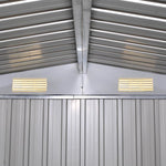 Garden Storage Shed Green Metal 257x205x178 cm 42910