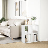 Room Divider Bookcase White 69,5x29x69,5 cm Engineered Wood 858003