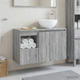 Bathroom Furniture Set 2 pcs Grey Sonoma Engineered Wood 3404040
