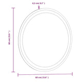 LED Bathroom Mirror 60 cm Round 353279