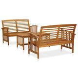 Garden Lounge Set Acacia Solid acacia wood Medium Durable 3057972