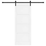 Sliding Door White 83 x 211 cm Solid Pine Wood 3333311
