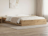 Bed Frame with Storage Artisan Oak 120 x 200 cm Engineered wood 3445764