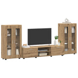 TV Cabinet Set FLORIN 3 pcs Artisan Oak Engineered Wood 3397943