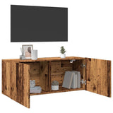 TV Cabinet Wall-mounted Old Wood 100x30x41 cm 857670