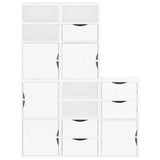 Side Cabinets 5 pcs "ODDA" White 40x24x79 cm Solid Wood Pine 3365357