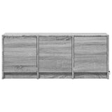 TV Cabinet with LED Grey Sonoma 97x34x40 cm Engineered Wood 852241
