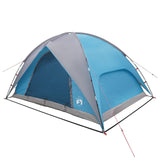 Camping Tent with Rainfly Water-resistant Dome Blue 42028531