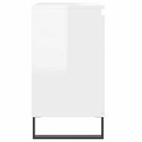 Bathroom Cabinet High Gloss White 58x33x60 cm Engineered Wood 831590