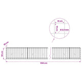 Gabion with 3.5 mm Wire and 10x10 cm Mesh 1150x30x50 cm 3463193