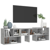 TV Cabinet Concrete Grey 149x30x52 cm Engineered Wood 808363