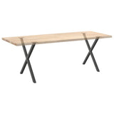 Dining Table Legs X-Shaped 2 pcs Anthracite 70x cm Steel 4012918