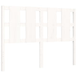 Bed Frame without Mattress White 140x190 cm Solid Wood 3194097