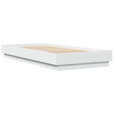 Floor Bed Frame White 80 x 200 cm Engineered Wood 8009067