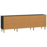 TV Cabinet 150 x 31 x 50 cm Black Engineered Wood 895146