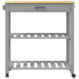 Kitchen Trolley MONZA 84x40x88.5 cm Solid Wood Pine 376101