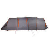 Tunnel Tent 6-Person Grey and Orange 890 x 470 x 220 cm 42004046