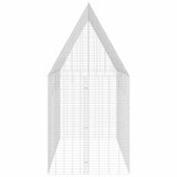 Rabbit Cage Silver 400 x 100 x 210 cm Galvanised Steel 42019243