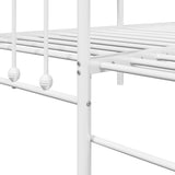 Daybed Frame White 75 x 190 cm Powder-Coated Steel 42002649
