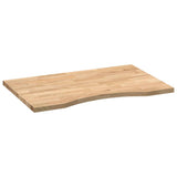 Desk Top Untreated 80x50x2.5 cm Solid Wood Oak Rectangular 4009007