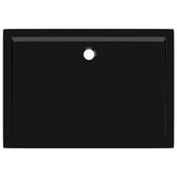 Rectangular ABS Shower Base Tray Black 80x110 cm 148918