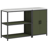 Kitchen Storage Set HATTEM 2 pcs Olive Green Cold-rolled Steel 3392662