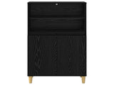 Highboard Black Oak 60 x 36 x 110 cm Engineered Wood 8014920