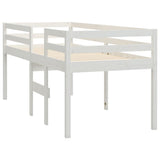 High Sleeper Bed without Mattress White 80x200 cm Solid Wood Pine 821610