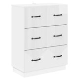 Drawer Cabinet High Gloss White 66 x 34.5 x 87 cm 895299
