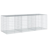 Gabion Basket with Cover 300x100x100 cm Galvanised Iron 3295194