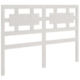 Bed Headboard White 185.5x4x100 cm Solid Wood Pine 818056