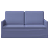 2 Seater Sofa Jeans Blue 150 x 81 x 82 cm Fabric 42041085