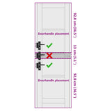 Interior Door White 61 x 198.5 cm Plywood 42052385