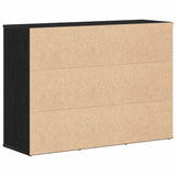 Sideboard Black Oak 91x29.5x65 cm Engineered Wood 862477