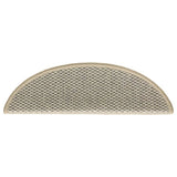 Stair Mats Self-adhesive Sisal-Look 30 pcs 56x17x3 cm Light Green 3365863