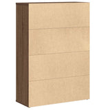 Bookcase Brown Oak 60x24x85 cm Engineered Wood 860415