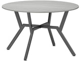 Dining Table, Round Kitchen Table with Black Legs, Anti-slip Foot Pads for Living Room, Dining Room T3398P423529