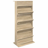Magazine Rack Sonoma Oak 70 x 41 x 156 cm Engineered Wood 899521