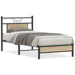 Bed Frame without Mattress Sonoma Oak 90x200 cm Engineered Wood 4106937