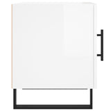 Bedside Cabinet High Gloss White 40x40x50 cm Engineered Wood 827616