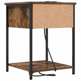 Bedside Cabinet with Drawer 2 pcs Smoked Oak 42 x 41 x 56 cm 859425