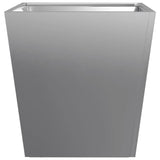 ZNTS Garden Planters 40x40x40 cm 2 pcs Galvanised Steel 851063