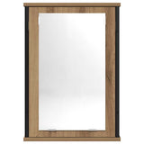Bathroom Mirror Cabinet Artisan Oak 42x12x60 cm Engineered Wood 862230
