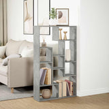 Bookcase Concrete Grey 72x20x120,5 cm Engineered Wood 858159