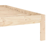 Bed Frame without Mattress Solid Wood Pine 140x200cm 810365
