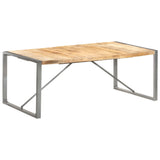 Dining Table 200x100x75 cm Solid Rough Mango Wood 321565