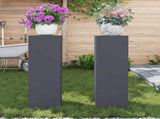 Plant Stand 2 pcs Anthracite 24 x 24 x 75 cm Steel 865822